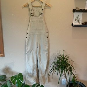Patagonia hemp organic cotton blend utility overalls off white cream